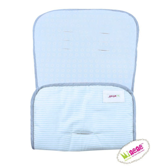 Minene Stroller Seat Liner Double Sided Circles 35x75cm Turquoise