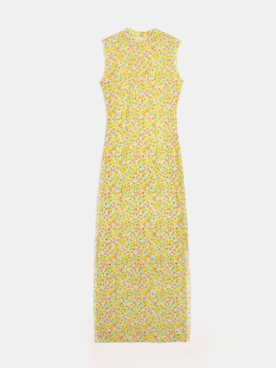 Rock Club Damen Maxi Kleid Strand Mehrfarbig