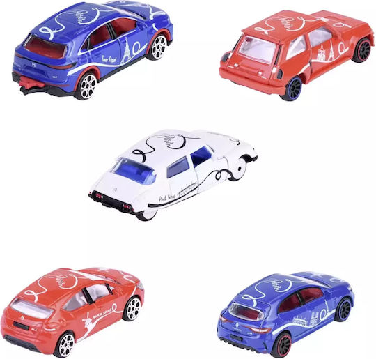 Majorette Mașinuță French Touch Set 5 Mașini Metalice Scară 1:64 1:64 Pentru 3+ Ani