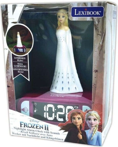 Lexibook Επιτραπέζιο Ρολόι Frozen Elsa Μωβ