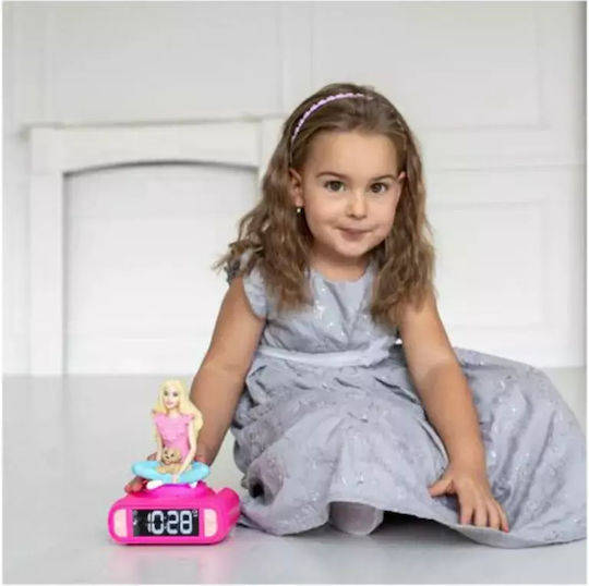 Lexibook Επιτραπέζιο Ρολόι Barbie Ροζ