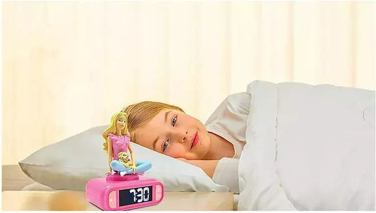 Lexibook Επιτραπέζιο Ρολόι Barbie Ροζ