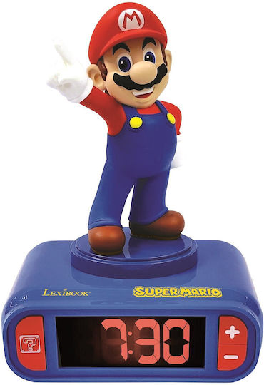Lexibook Επιτραπέζιο Ρολόι Super Mario Bros Μπλε
