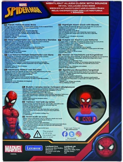 Lexibook Επιτραπέζιο Ρολόι Spiderman