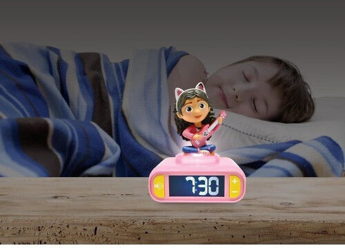 Lexibook Gabby's Dollhouse Alarm Clock Night Light Sounds 80114 Gadget