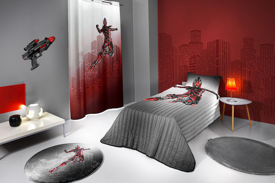 Saint Clair Подредба Детско Единично Одеяло с Калъфка за Възглавница Bionic Сиво 160x230 см