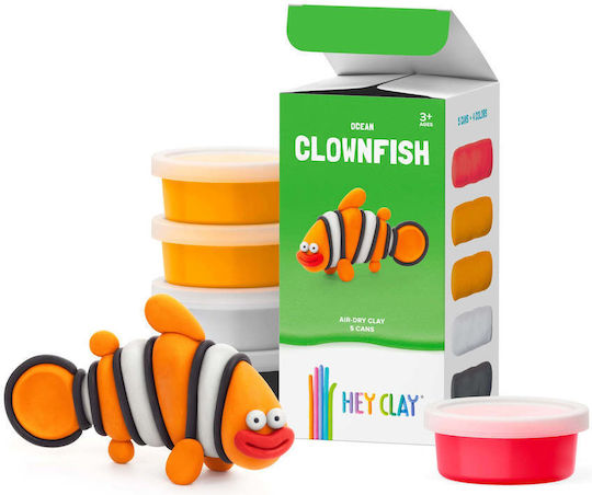 Hey Clay Claymates Ocean Clownfish Children's Clay Set Multicolourς