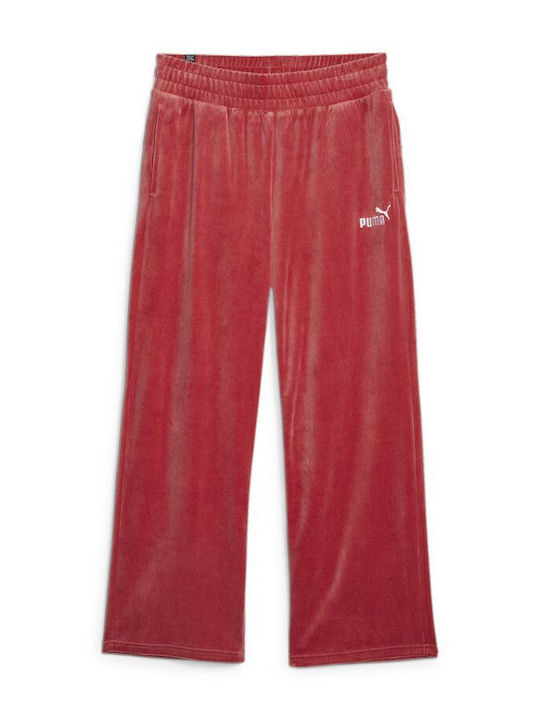 Jogginghose Samt Rot