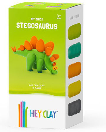 Hey Clay Dinos Stegosaurus Παιδικός Πηλός Πολύχρωμος