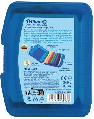 Pelikan Παιδικός Πηλός Πολύχρωμος 240gr 10 Colours