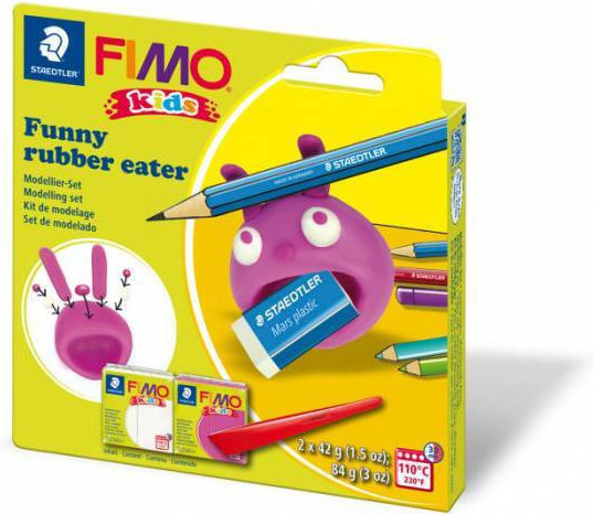 Staedtler Fimo Kids Funny Rubber Eater Детски Полимерна Глина Многоцветна 84гр