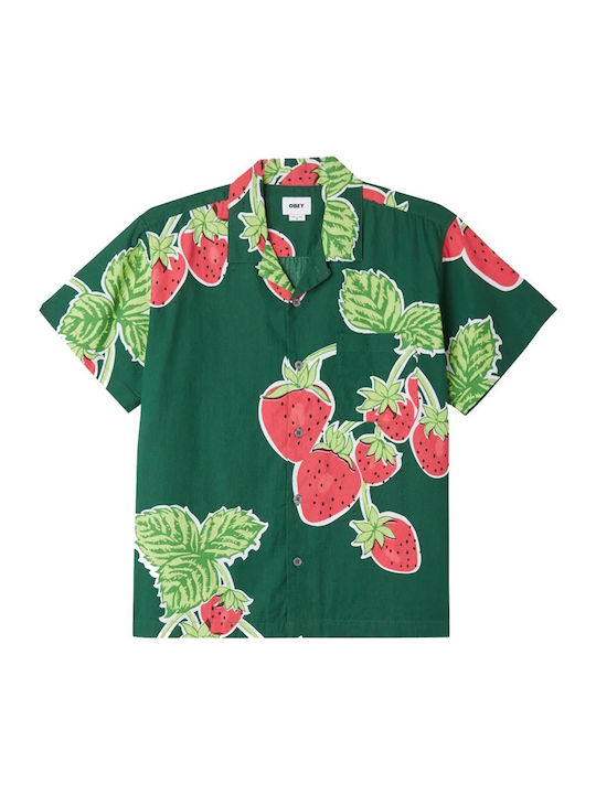 Jumbo Berries Wove Short-sleeved Shirt Berries