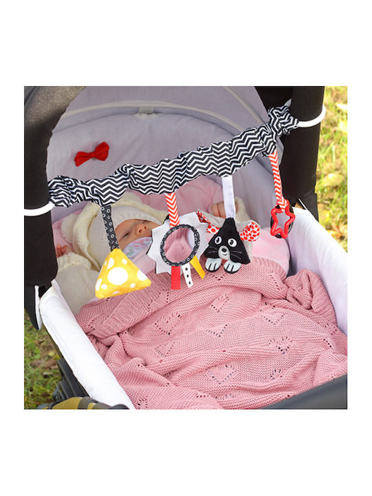 Babyono Blanket Nursery Swaddling Blankets Knitted Pink Pink 75x100cm