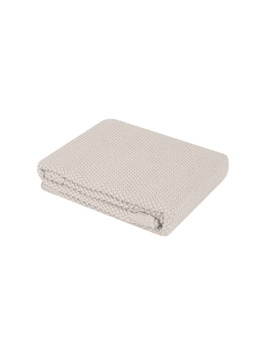 Kikka Boo Blanket Nursery Swaddling Blankets Dream Big Knitted Beige Beige 75x100cm
