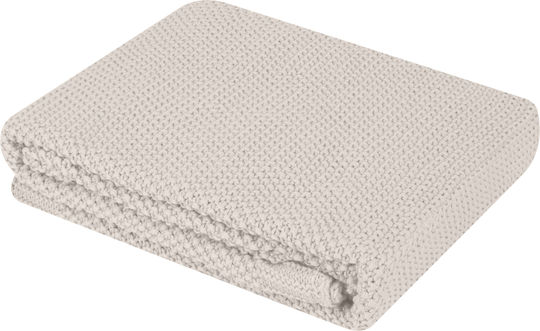 Kikka Boo Blanket Nursery Swaddling Blankets Dream Big Knitted Beige Beige 75x100cm