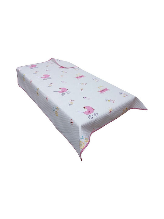 Beboulino Blanket Cot Stroller Waffle White 117x145cm