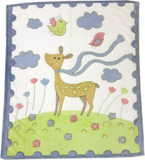 Beboulino Nursery Swaddling Blanket Polar Forest 90x85cm