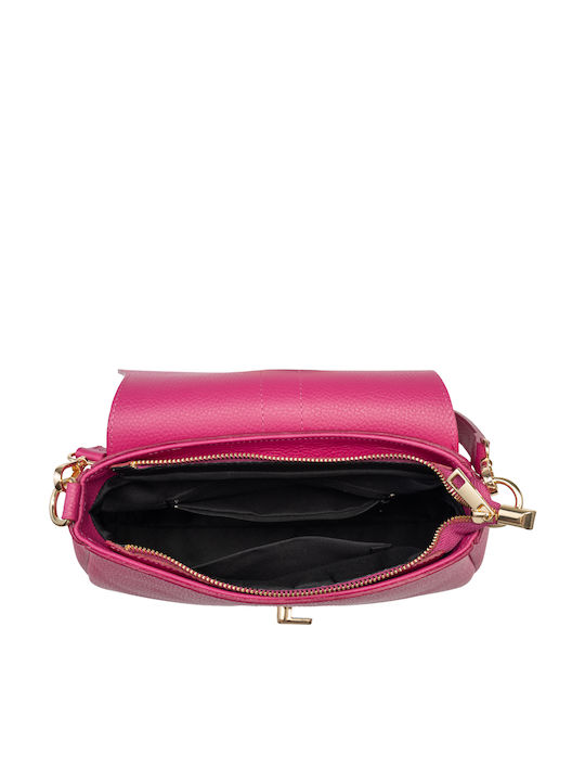 De piele Geantă de damă De umăr Fuchsia