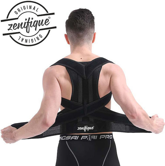 Zenifique Long Adjustable Back Splint 37cm Black ZEN-148_3XL