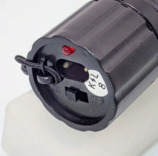 Laser Lumină de lucru și de sit, cu baterie Lanternă LED IP65 cu Luminozitate Maximă 180lm Negru