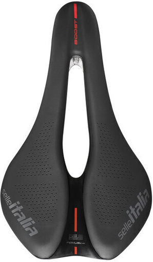 Selle Italia Boost Kit Carbonio Superflow L Σέλα Ποδηλάτου Carbon Μαύρη με Gel