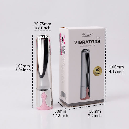 Lipstick Styling Mini Vibrator Silber