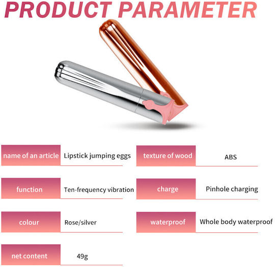 Lipstick Styling Mini Vibrator Silber