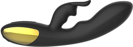 Crazy Iepurele Negru Vibrator 20.4 X 3.8 10 Vibrații Diferite