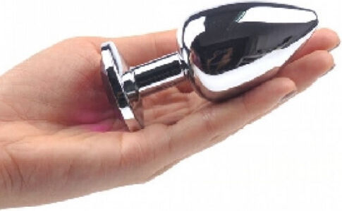 Mittlere Metallische Anal Plug Tief Lila Schmuck 8 Stück
