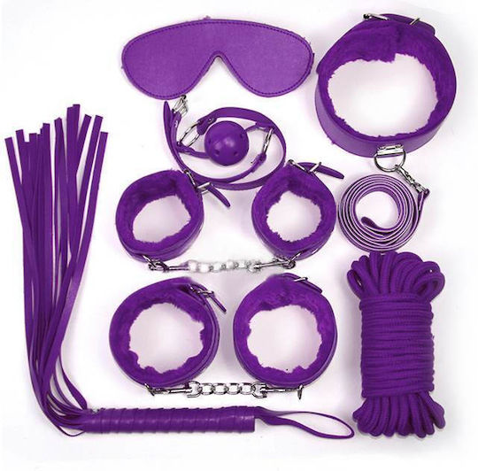 Jucării Sexy pentru Adulți din Piele Violet pentru Bondage