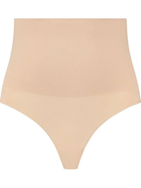 Bye Bra Seamless High Waist Thong Medium Control Black