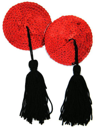 Red Heart Tassel Adhesive Nipple Cover