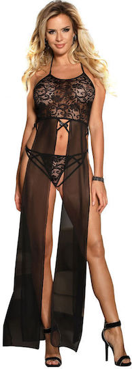 Subblime Dress-top Thong Set Black