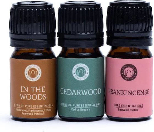 Aromatherapy Gift Set Woodsy Pure Essential Oil Σετ 3 Αιθέρια Έλαια 5ml