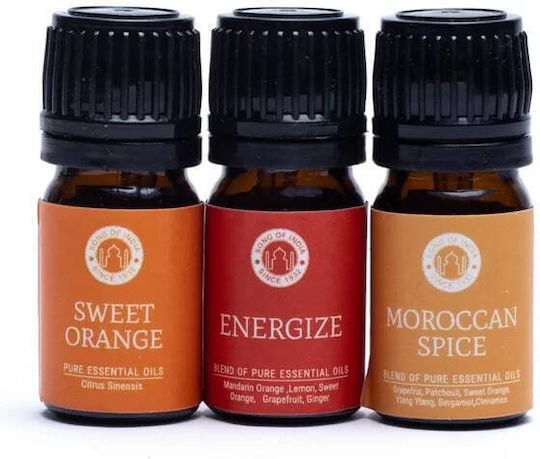 Aromatherapy Gift Set Citrus Pure Essential Oil Σετ 3 Αιθέρια Έλαια 5ml