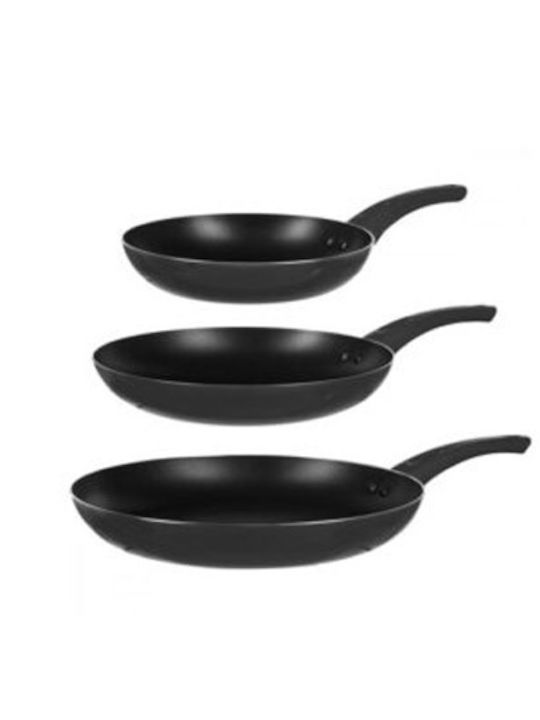 SpitiBazaar Cookware Set of Aluminum with Non-stick Coating Black 9pcs