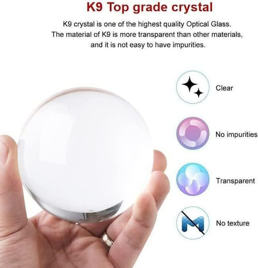 Sphere Decorative Lamp Crystal Ball White