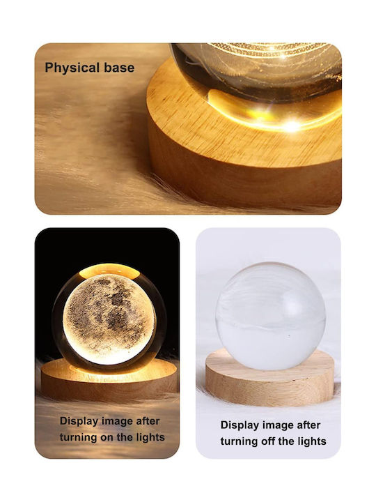 Sferă Lustră Decorativă Glob de cristal Alb