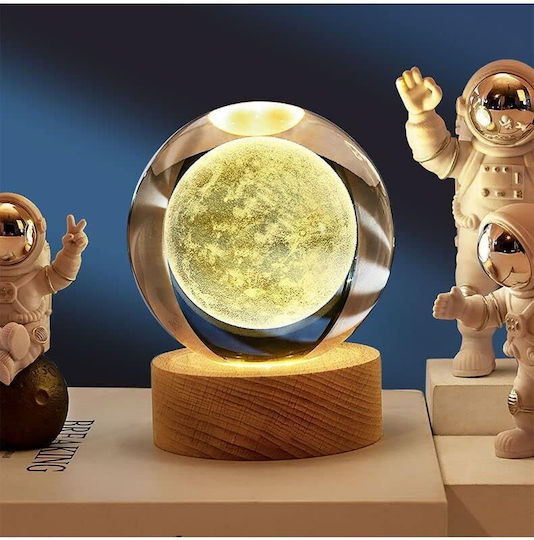 Sphere Decorative Lamp Crystal Ball White