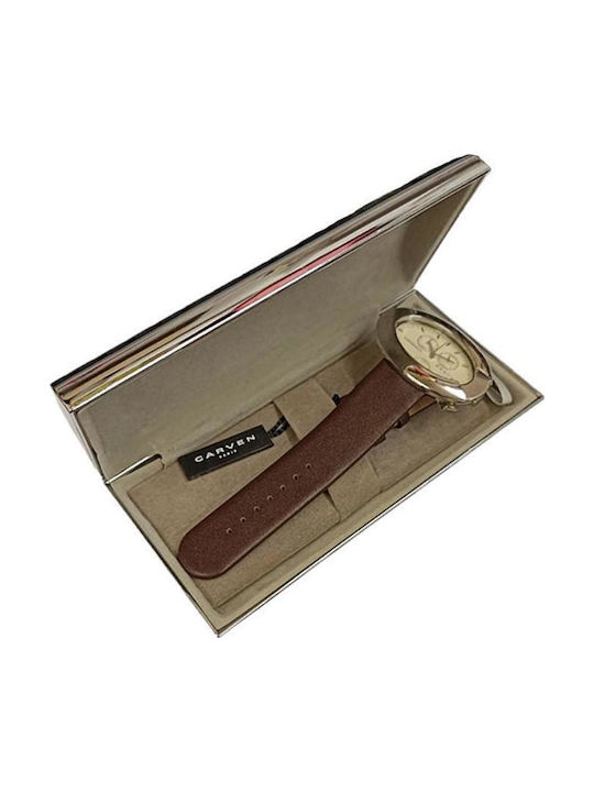 Carven Cdc Damenuhr Chronograph Weiß Cmk766