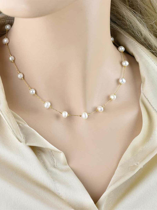 Goldjewels Rozario Κολιέ Ροζάριο από Επιχρυσωμένο Ατσάλι Goldjewels Rozario Κολιέ Ροζάριο από Επιχρυσωμένο Ατσάλι