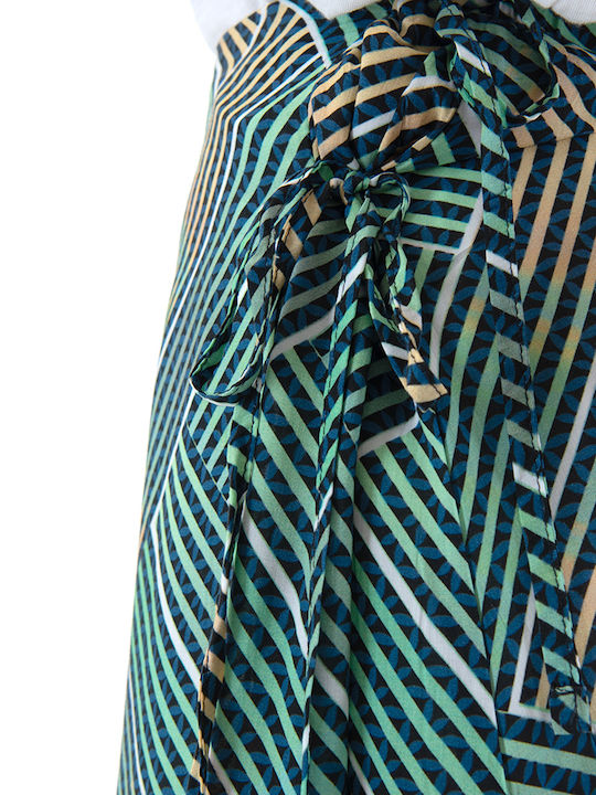 Midi Skirt Yellow, Blue, Green