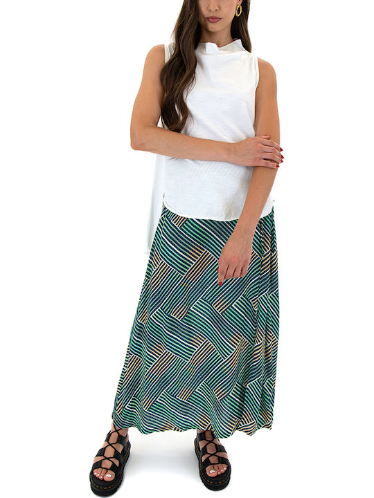 Midi Skirt Yellow, Blue, Green