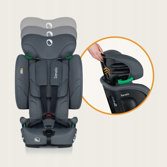 Lionelo Nelly Baby Car Seat i-Size with Isofix Black Carbon 9-36 kg