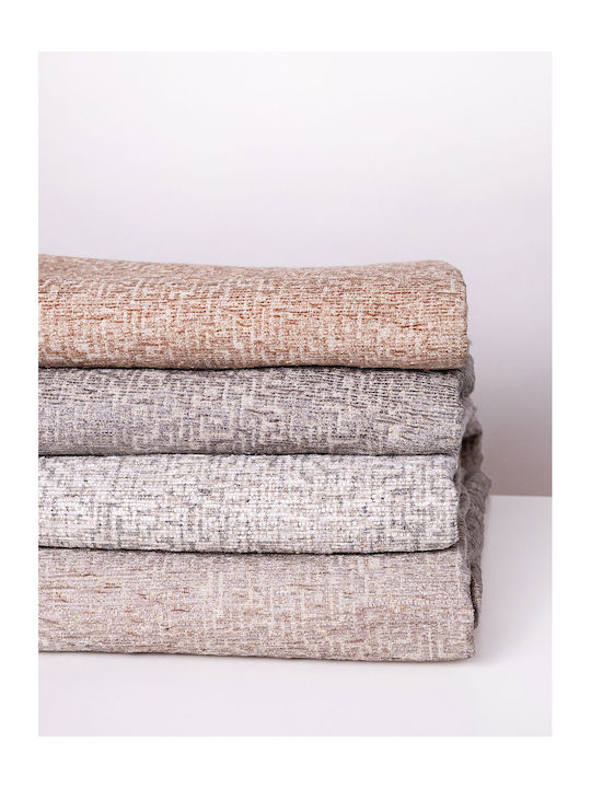 Sunshine Rene 1 Four-Seater Sofa Throw Chenille 180x330cm Ice