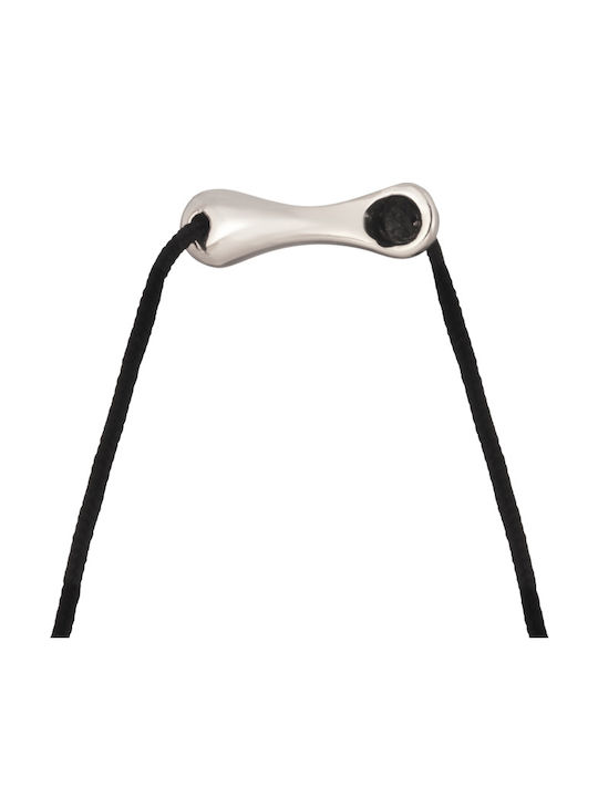 Colier Cord Argintiu Disc ochi protector