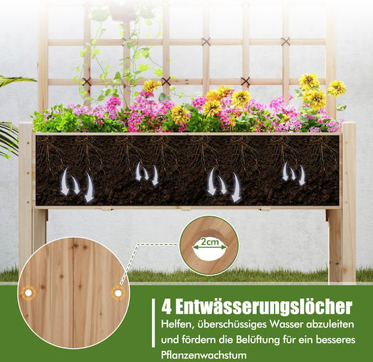 Costway Planter Box Lemn Verde