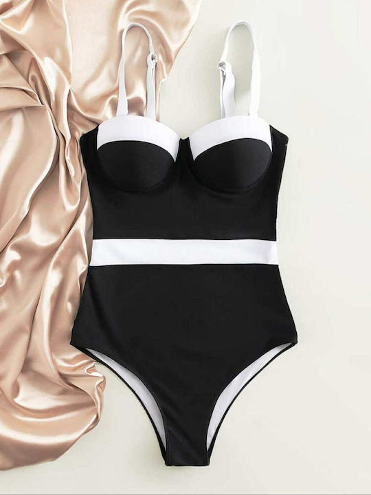 Bikini Set Top & Slip Bottom Black