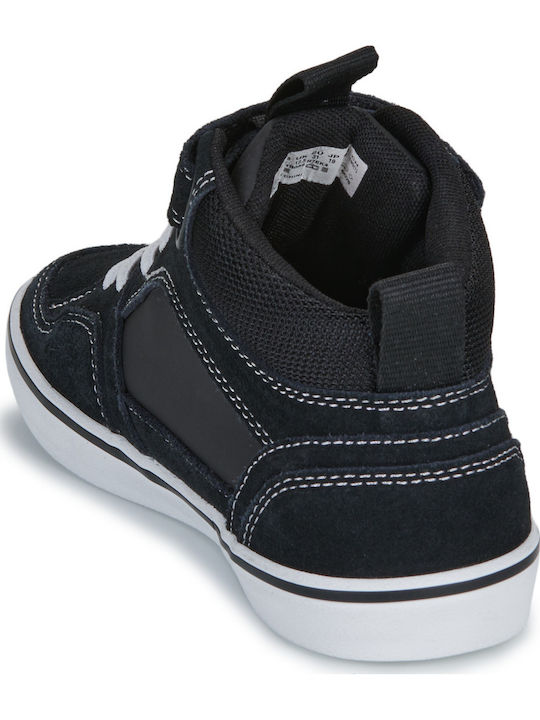 Kinder Sneakers Hoch mit Klettverschluss Schwarz
