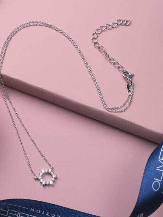 Oliver Weber 61143 Women’s Silver 925° Necklace Crystal Stones Pendant Sunly